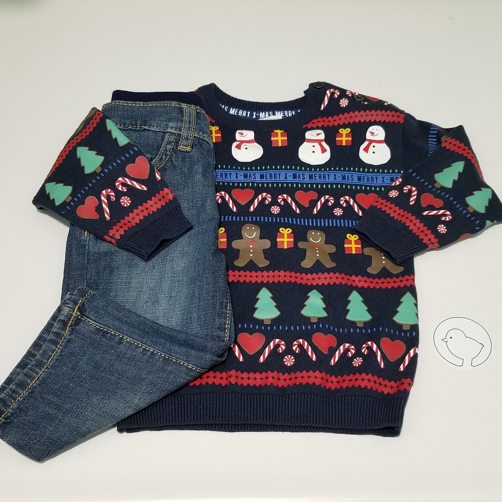 Christmas Sweater/Jeans